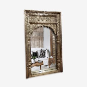 Espejo Tallado Ref.MAC484 DORADO
