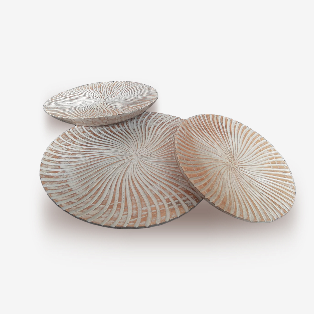 Plato Tallado en Madera Ref.0114.3-25 - Imagen 2