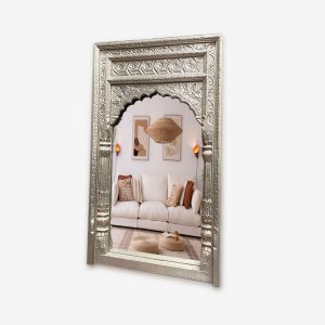 Espejo Tallado Ref.MAC484 PLATA