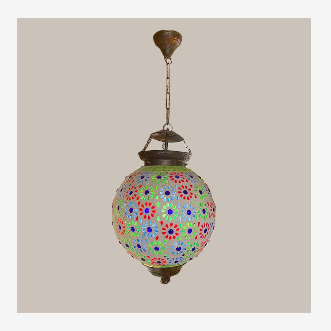 Lámpara Redondo Tipo Vitral REF.S004 B