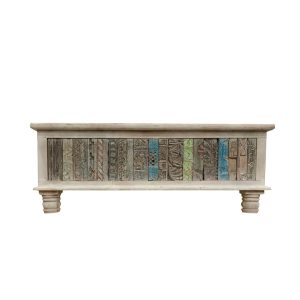 Baúl de India Tallado en Madera Ref.CAC-208