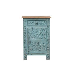 Mesa Auxiliar Tallada en Madera Ref.CAC-418