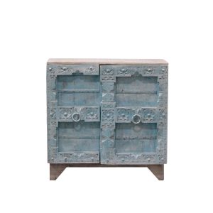 Gabinete de India Tallado en Madera Ref.CAC-585