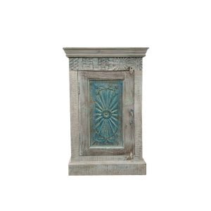 Mesa Auxiliar Tallada en Madera Ref.CAC-222