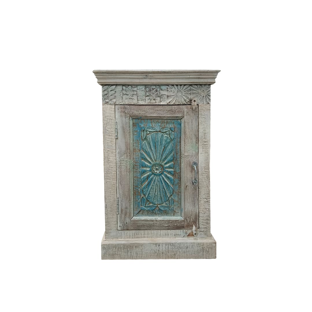 Mesa Auxiliar Tallada en Madera Ref.CAC-222