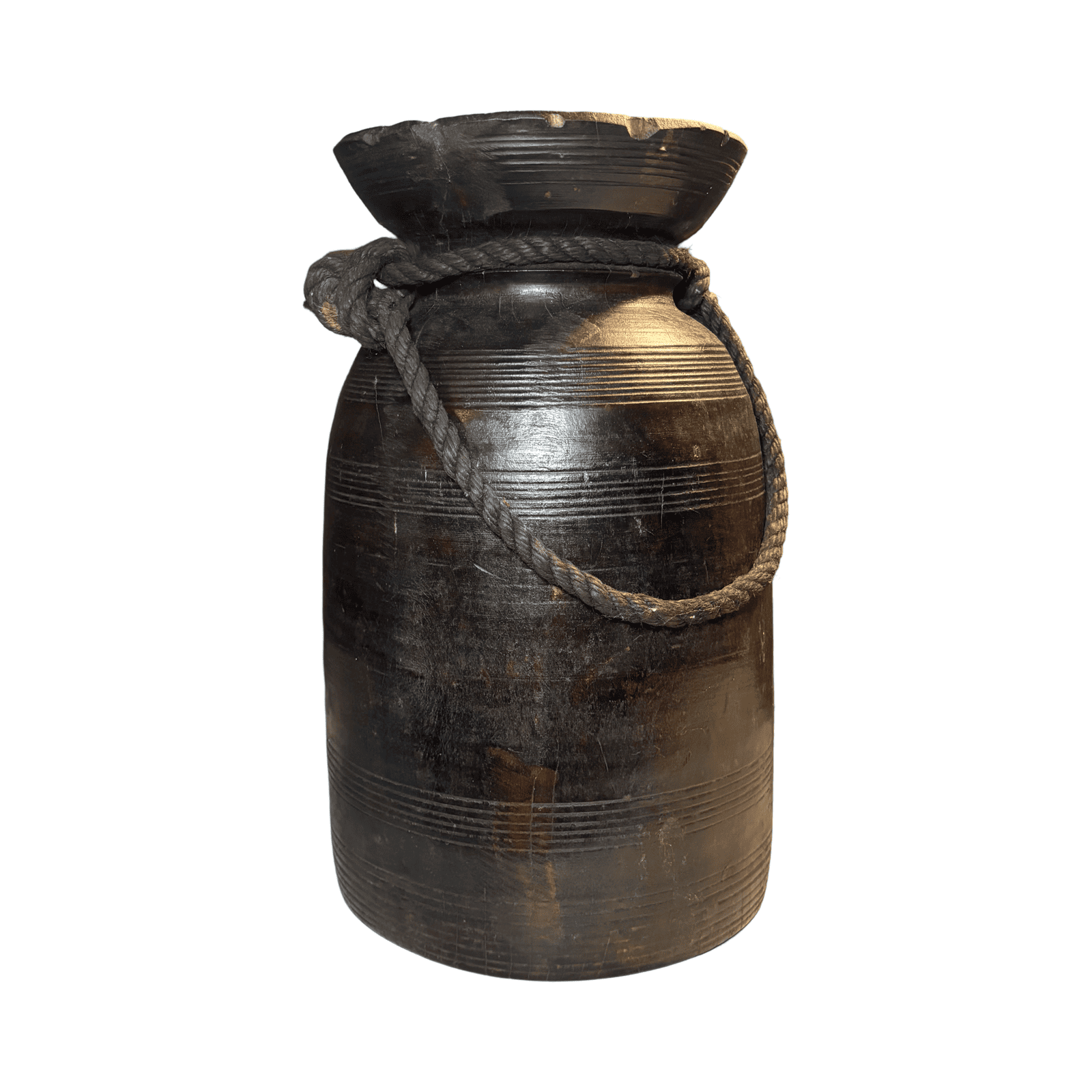 Jarrón en madera CAC-981