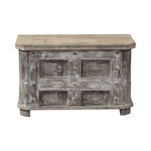 Baúl de India Tallado en Madera Ref.CAC-772