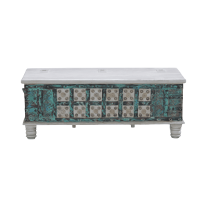 Baúl de India Tallado en Madera Ref.CAC-957G