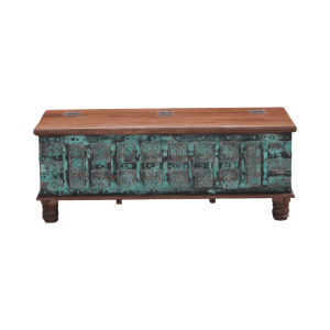 Baúl de India Tallado en Madera Ref.CAC-960B